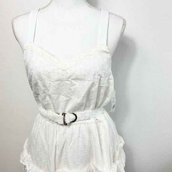LDT CELIA WHITE EYELET TIERED MINI DRESS WHITE SIZE 10 BRAND NEW $179MSRP - Picture 6 of 7